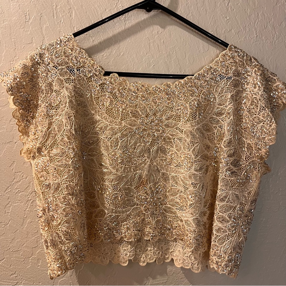 1950’s Vintage hand stitched beaded and sequin top
